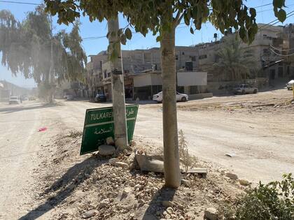 Una calle de Tulkarem, en Cisjordania