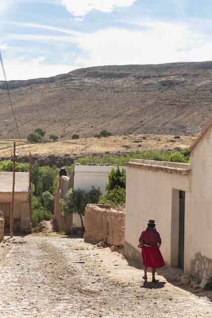 Una calle de Yavi, Jujuy.