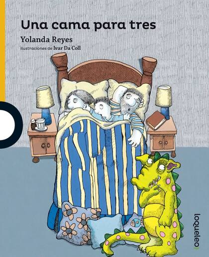 En "Una cama para tres", Reyes aporta pistas con humor sobre una cuestión muy común en la infancia: cómo enfrentar el miedo nocturno y las pesadillas de los chicos que no se animan a dormir solos