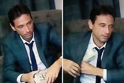 Una cámara oculta filmó al presidente Marcelo Moretti recibiendo fajos de dólares
