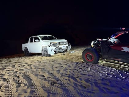Una camioneta Amarok chocó contra un UTV en La Frontera, Pinamar.