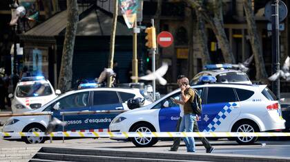 Una camioneta atropelló a varias personas en Barcelona