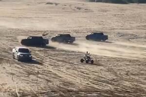 Una camioneta embistió de frente a un motociclista en la frontera