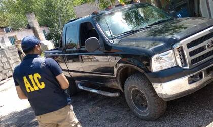 Una camioneta secuestrada en la causa