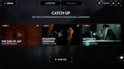 Una captura de la serie interactiva Silent Hill Ascension