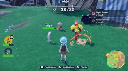 Una captura del Pokémon Scarlet & Violet
