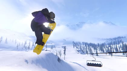 Una captura del Shredders, el videojuego para entusiastas del snowboard