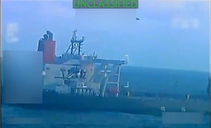 Una captura del video que difundió EE.UU.