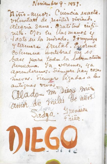Una carta de amor de Frida Kahlo a Diego Rivera