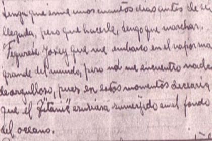 Una carta que le escribió a Edgar a una amiga que quedó en Gran Bretaña