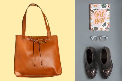 Una cartera color suela es un complemento versátil que funciona en todo outfit