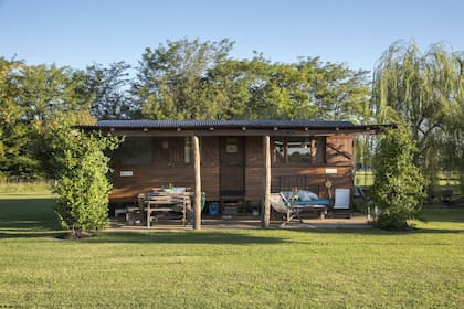 Una casa con formato de tren para pasar unos dias de relax.