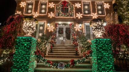 Una casa decorada en Dyker Heights, Brooklyn. Mariana Eliano