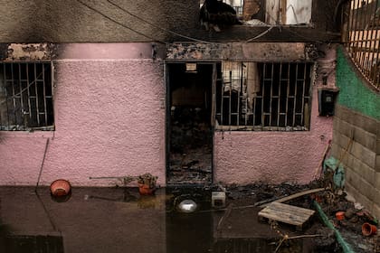 Una casa quemada en El Olivar, Viña del Mar, Chile. (Cristóbal Olivares/The New York Times)
