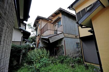 Una casa vacía en el distrito de Sennari en Sakura, Prefectura de Chiba, Japón