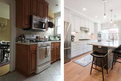 Una cocina, antes y después