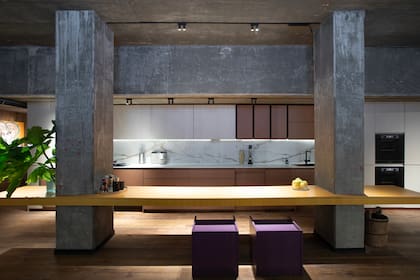 Una cocina de alto impacto en la que la isla lo es todo