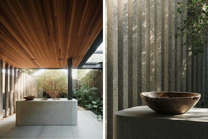 Una cocina que se abre al exterior con un diseño innovador que fusiona funcionalidad y naturaleza, transformando el acto de cocinar en una experiencia al aire libre.