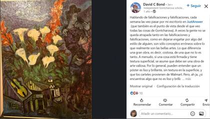 Una consulta que recibió en Just Answer y que resultó ser una obra falsa