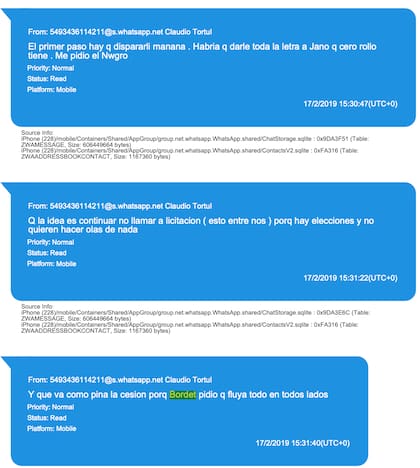 Una conversación entre los Tórtul del 17 de febrero de 2019.