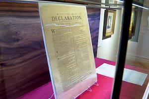 Subastan una copia de la Declaración de la Independencia de Estados Unidos de 1776