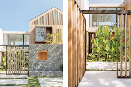 Una cortina verde da resguardo al interior.