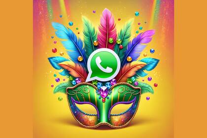Una creación de la IA para el "modo máscara" para WhatsApp