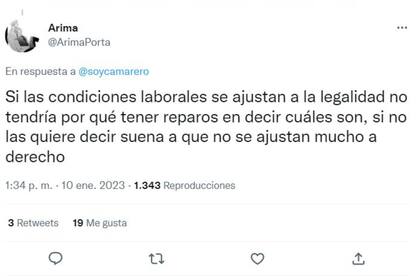 Una crítica razonable a la actitud del empleador que no quiso contestar cuáles eran las condiciones del empleo que estaba ofreciendo