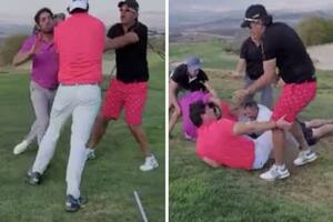 Video: filmó una ridícula pelea en un torneo de golf y se volvió viral