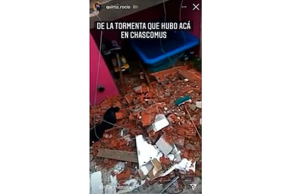Una de la historias de Instagram con las que Rocío Quiroz mostró cómo había quedado su casa