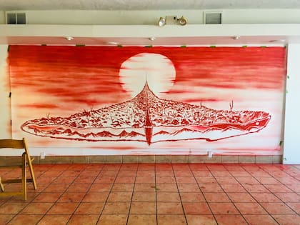 Una de la sobras realizadas por Matías Duville durante su residencia en el Museo de Arte Latinoamericano (Molaa) de Long Beach, California