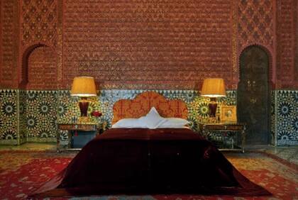 Una de las 15 habitaciones del palacio (incluidas siete para el personal)