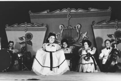 Una de las actuaciones de la troupe Lilliput en Israel, luego de la Segunda Guerra Mundial