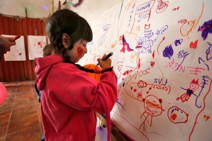 Una de las alumnas de la escuela Crecer en Libertad-Oscar Alvarado