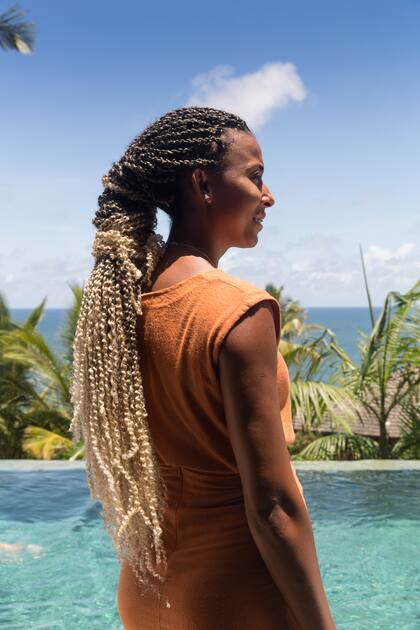 Una de las anfitrionas en Barracuda.