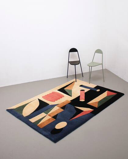 Una de las aplicaciones más recientes de su arte, la colección de alfombras que desarrolló junto a Las Martas.