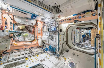 Una de las áreas de la ISS donde los astronautas realizan sus pruebas de "gravedad cero"