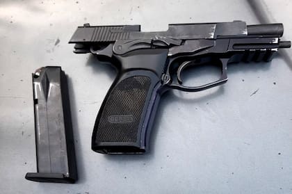Una de las armas utilizadas en el triple homicidio