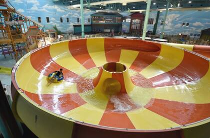 Una de las atracciones del parque acuático Great Wolf Lodge en Texas