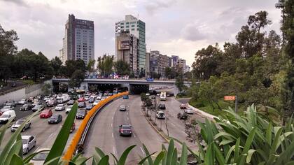 Una de las autopistas de la ciudad de México