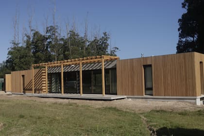 Una de las casas construidas en Las Garzas con estilo racionalista.