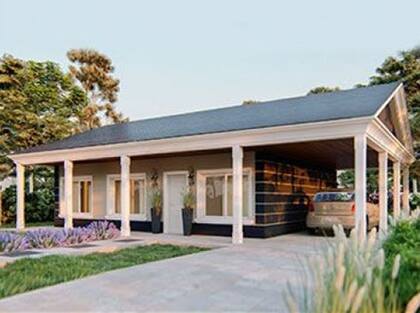 Una de las casas de la línea Americana