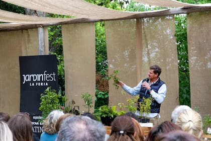 Una de las charlas con Ignacio Van Heden, viverista y especialista en árboles, que volverá a ser parte de la nueva edición del Jardín Fest.