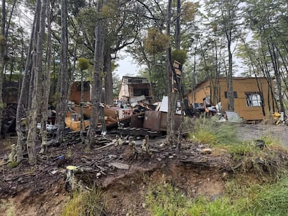 Una de las construcciones que se emplazaron sobre la montaña por las dificultades para acceder a la vivienda