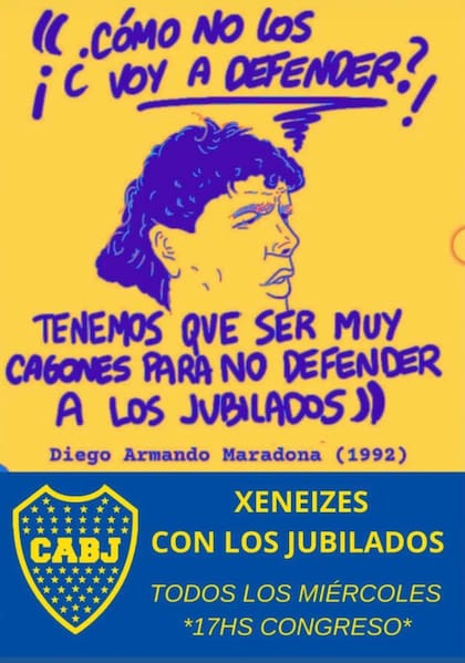 Una de las convocatorias que circula, para hinchas de Boca