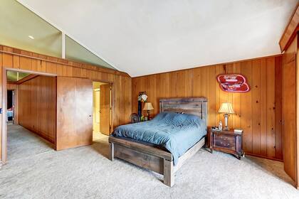 Una de las cuatro habitaciones que tiene la propiedad