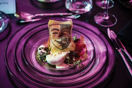 Una de las delicias que se sirvieron durante la gala.
