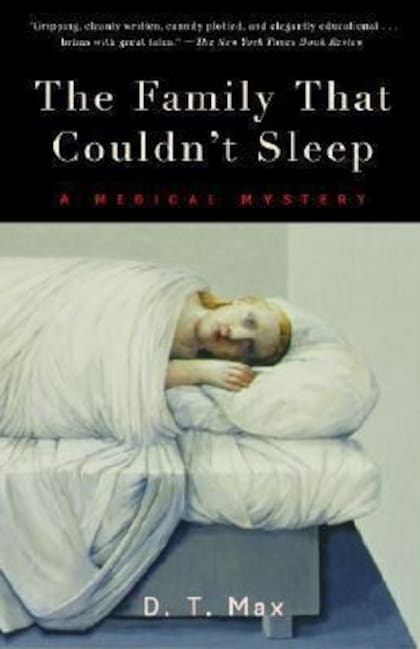 Una de las ediciones del libro La familia que no podía dormir: un misterio médico, de D. T. Max, basado en el insomnio familiar fatal