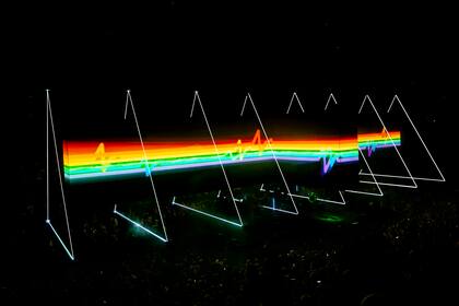 Una de las escenas del show que Roger Waters viene ofreciendo en su actual gira de conciertos