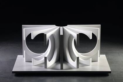 Una de las esculturas exhibidas en 2016 en el Museo Nacional de Bellas Artes